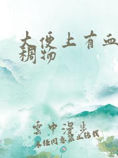 大便上有血有粘稠物