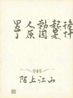 男人勃起后又软了原因是什么