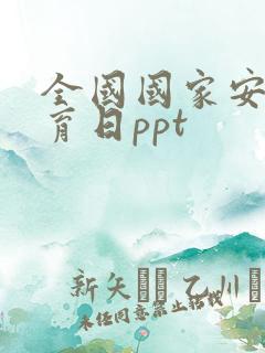 全国国家安全教育日ppt
