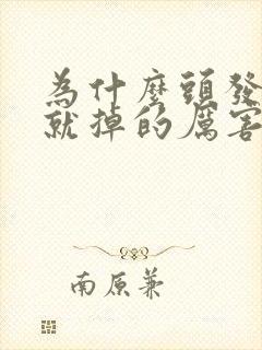 为什么头发一油就掉的厉害