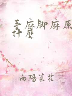 手麻脚麻原因是什么