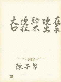 大便干硬在肛门口拉不出来怎么办