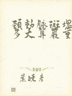 颈动脉斑块形成多大算严重