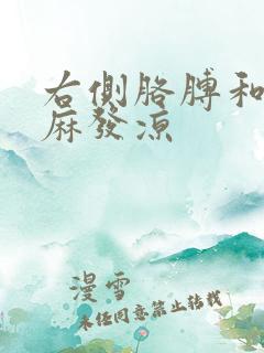 右侧胳膊和腿发麻发凉