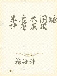 半夜不困睡不着什么原因