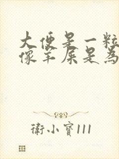 大便是一粒一粒像羊屎是为什么