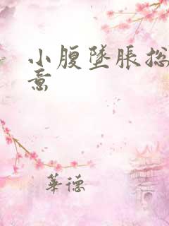 小腹坠胀总有尿意