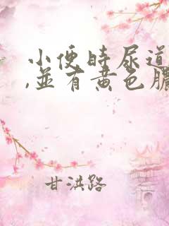 小便时尿道刺痛,并有黄色脓状液体流出