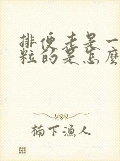 排便老是一粒一粒的是怎么回事?