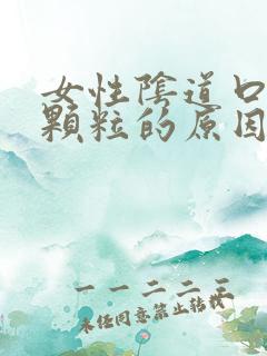 女性阴道口长小颗粒的原因