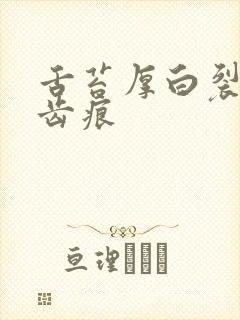 舌苔厚白裂纹有齿痕