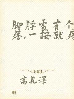 脚脖处有个硬疙瘩,一按就疼