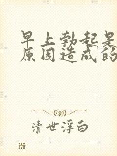 早上勃起是什么原因造成的