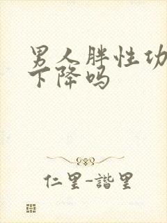 男人胖性功能会下降吗