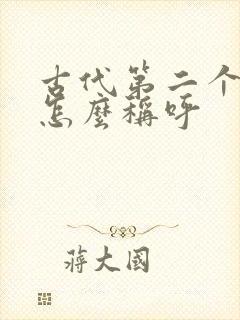 古代第二个老婆怎么称呼