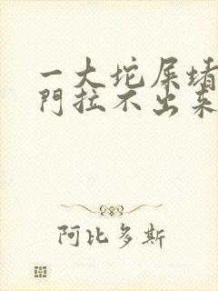 一大坨屎堵在肛门拉不出来怎么办