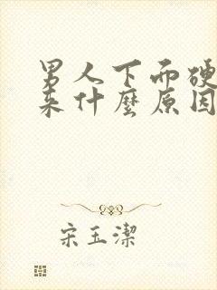 男人下面硬不起来什么原因