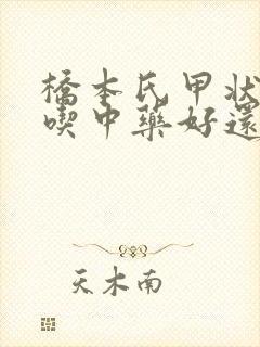 桥本氏甲状腺炎吃中药好还是西药好