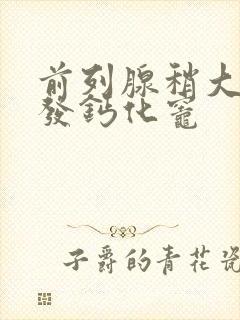 前列腺稍大伴多发钙化灶