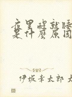 夜里醒就睡不着是什么原因