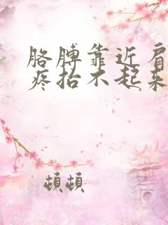 胳膊靠近肩膀处疼抬不起来