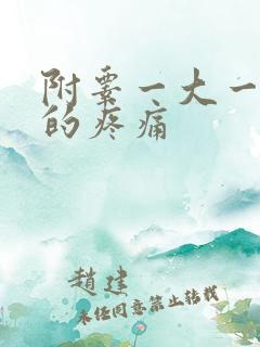 附睾一大一小大的疼痛