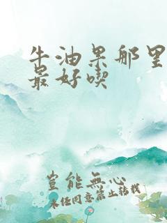 牛油果那里产品最好吃