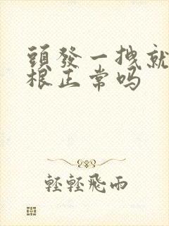 头发一拽就掉几根正常吗