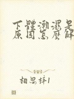 下体潮湿是什么原因怎么解决