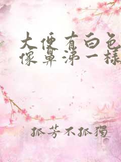 大便有白色粘液像鼻涕一样是什么