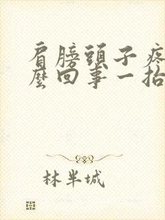 肩膀头子疼是怎么回事一抬胳膊就疼了