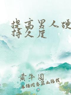 提高男人硬度和持久度