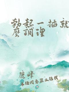 勃起一插就软怎么调理