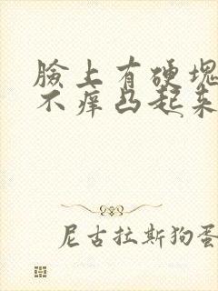 脸上有硬块不痛不痒凸起来怎么治