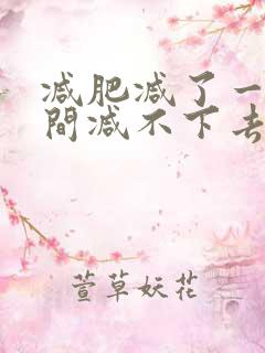 减肥减了一段时间减不下去还长了