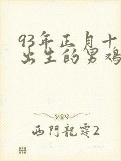 93年正月十四出生的男鸡命运