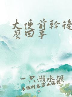 大便前干后软怎么回事