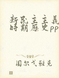 新民主主义革命时期历史ppt