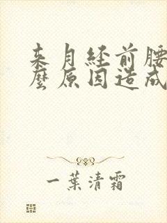 来月经前腰痛什么原因造成的