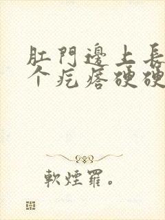 肛门边上长了一个疙瘩硬硬的疼