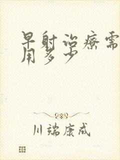 早射治疗需要费用多少