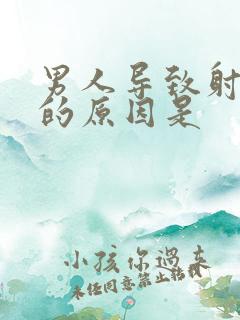 男人导致射精快的原因是