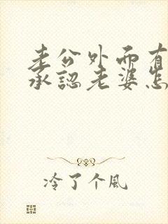 老公外面有人不承认老婆怎么做