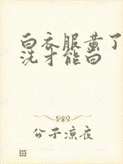 白衣服黄了怎么洗才能白