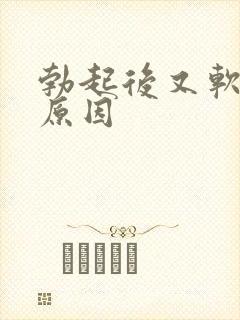 勃起后又软什么原因