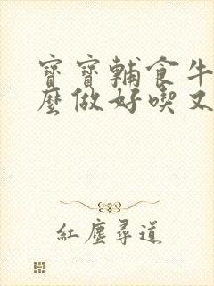 宝宝辅食牛肉怎么做好吃又嫩