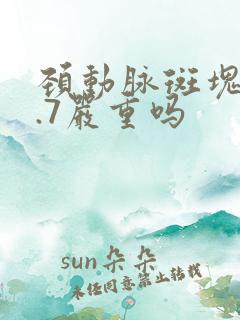 颈动脉斑块厚1.7严重吗