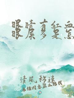 眼睛有红血丝和眼屎多是怎么回事