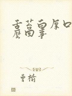 舌苔白厚口苦怎么回事