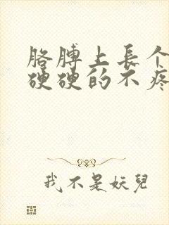 胳膊上长个疙瘩硬硬的不疼不痒